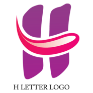 H Letter Design Logo PNG Vector