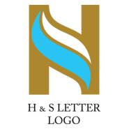 H S Letter Logo PNG Vector