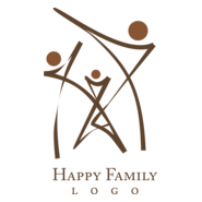 Hospital Family Happy Logo PNG Vector