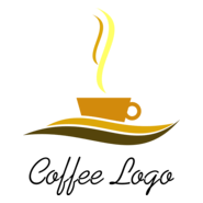 Hot Coffee Drink Logo PNG Vector