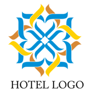 Hotel Floral Design Logo PNG Vector