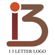 I3 Letter Logo PNG Vector