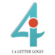 I4 Letter Logo PNG Vector