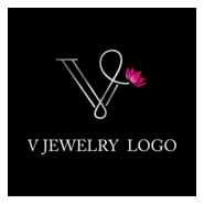 Jewellery V Fashion Flower Logo PNG Vector