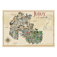 Jujuy Turismo Map Art Logo PNG Vector