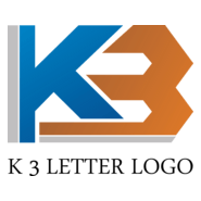 K3 Letter Logo PNG Vector