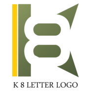 K8 Letter Logo PNG Vector