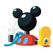 la casa de Mickey Mouse Logo PNG Vector