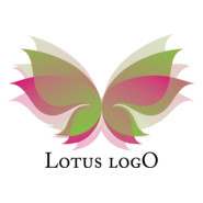 Lotus Flower Pink Logo PNG Vector
