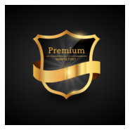 Luxury Golden Badge Logo PNG Vector