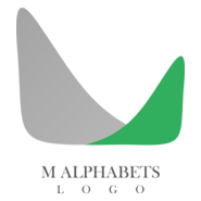 M Alphabet Logo PNG Vector