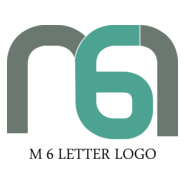 M6 Letter Logo PNG Vector