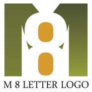 M8 Letter Logo PNG Vector
