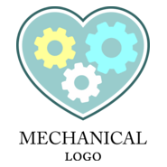 Mechanical Gear Wheel Logo PNG Vector