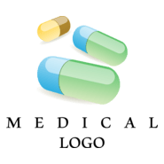 Medical Hospital Capsul Logo PNG Vector