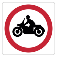 Motorcycles prohibit Logo PNG Vector