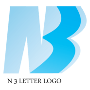 N3 Letter Logo PNG Vector