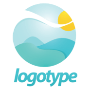 Natural Landscape Logo PNG Vector