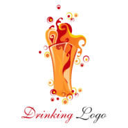 Orange Drink Food Logo PNG Vector