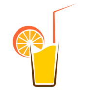 Orange Drinks Logo PNG Vector