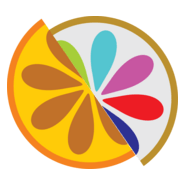 Orange Fruit Juice Logo PNG Vector