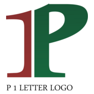 P1 Letter Logo PNG Vector