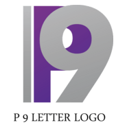 P9 Letter Logo PNG Vector
