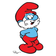 Papa Smurf Logo PNG Vector