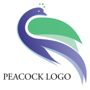 Peacock Bird Logo PNG Vector