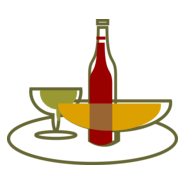 Plate Glasses Logo PNG Vector