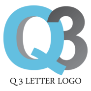 Q3 Letter Logo PNG Vector