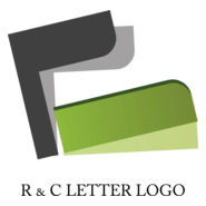 R C Letter Design Logo PNG Vector