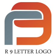 R9 Letter Logo PNG Vector