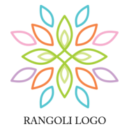 Rangoli Design Logo PNG Vector