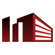 Red Building Logo PNG Vector