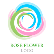 Rose Flower Logo PNG Vector