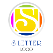 S Letter Circle Logo PNG Vector