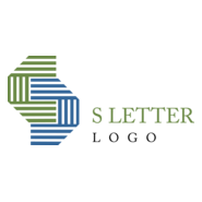 S Line Letter Logo PNG Vector