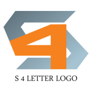 S4 Letter Logo PNG Vector