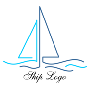 Ship Beach Holiday Logo PNG Vector