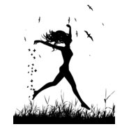 Silhouette Woman Logo PNG Vector