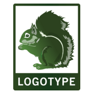 Squirrel Logo PNG Vector