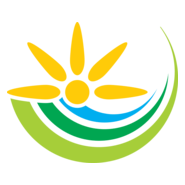 Sun Green Nature Art Logo PNG Vector