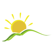 Sun Mountain Brush Logo PNG Vector