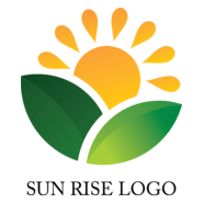 Sun Rise Art Logo PNG Vector