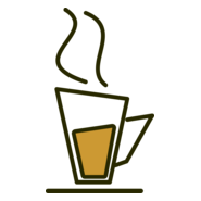 Tea Cup Logo PNG Vector