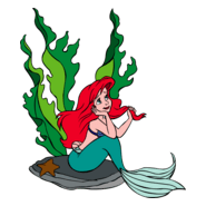The little mermaid – Ariel Logo PNG Vector