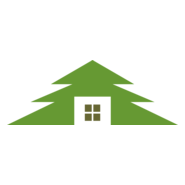 Tree Building Green House Logo PNG Vector