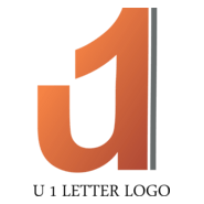 U1 Letter Logo PNG Vector