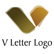 V Letter Alphabets Logo PNG Vector